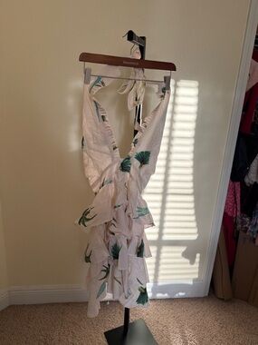 Oliphant Women’s 🌹 White Floral Tiered Sundress